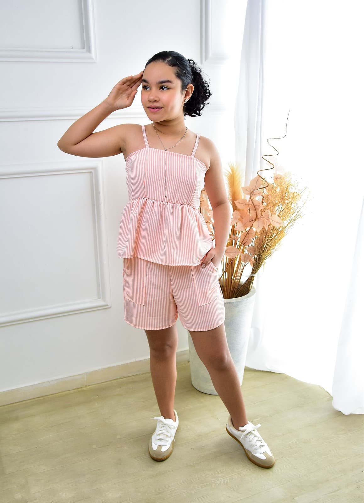 Conjunto alcinha rosê