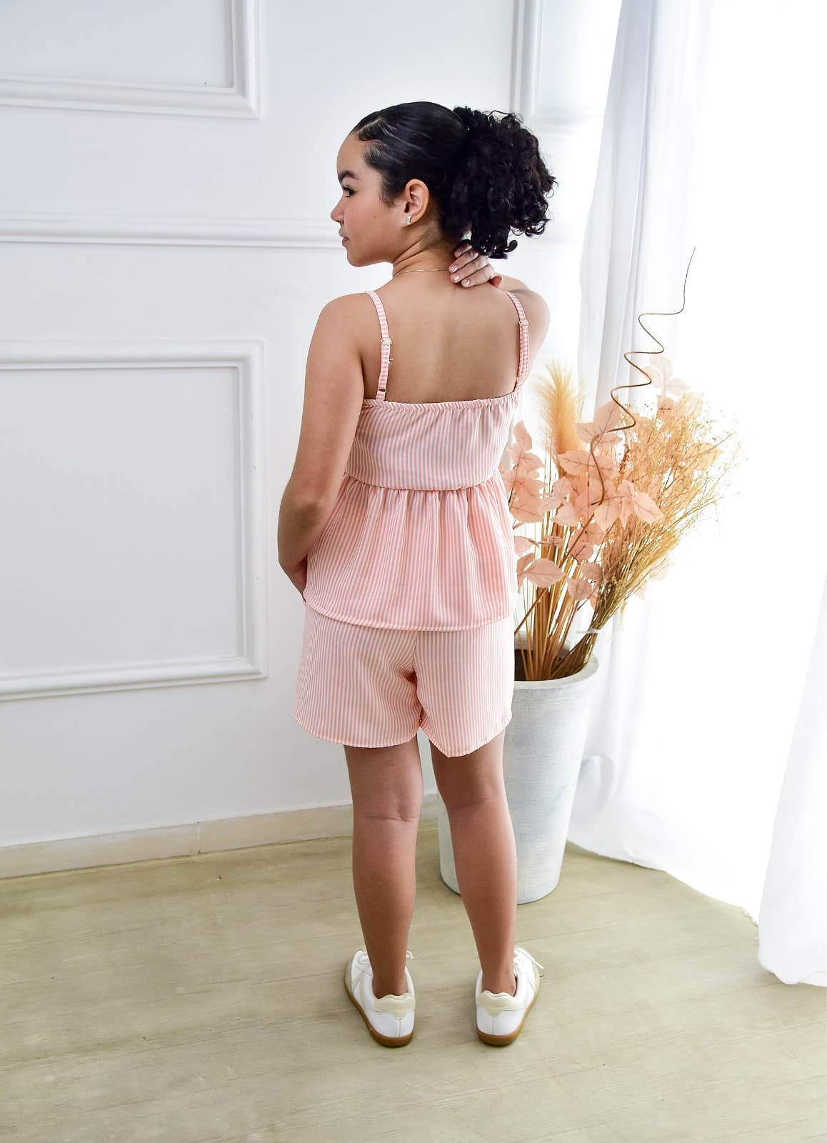 Conjunto alcinha rosê (costas)